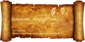 Gantner Viviána névjegykártya